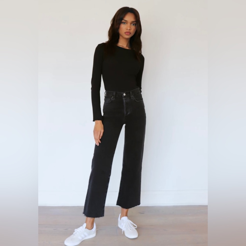 Aritzia Denim Forum The Farrah High Rise Wide Leg